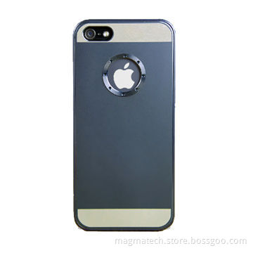 Aircraft Grade Aluminum + PC Case for iPhone 5/5S, Black with Golden